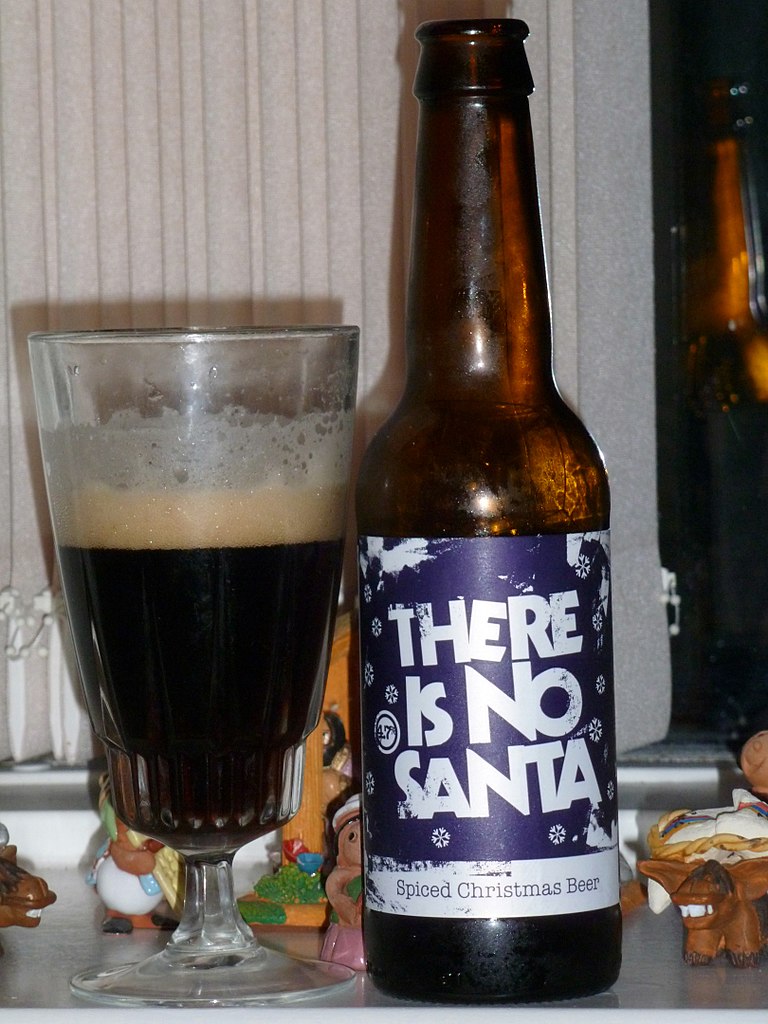 There is no santa, Christmas beer