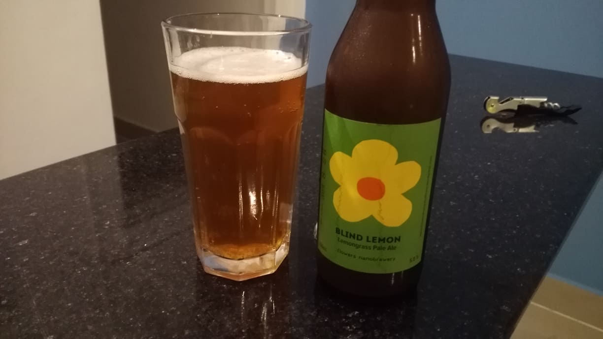 Lemongrass Pale Ale from Cambodian Craft Beer Brewer Flowers Nanobrewery