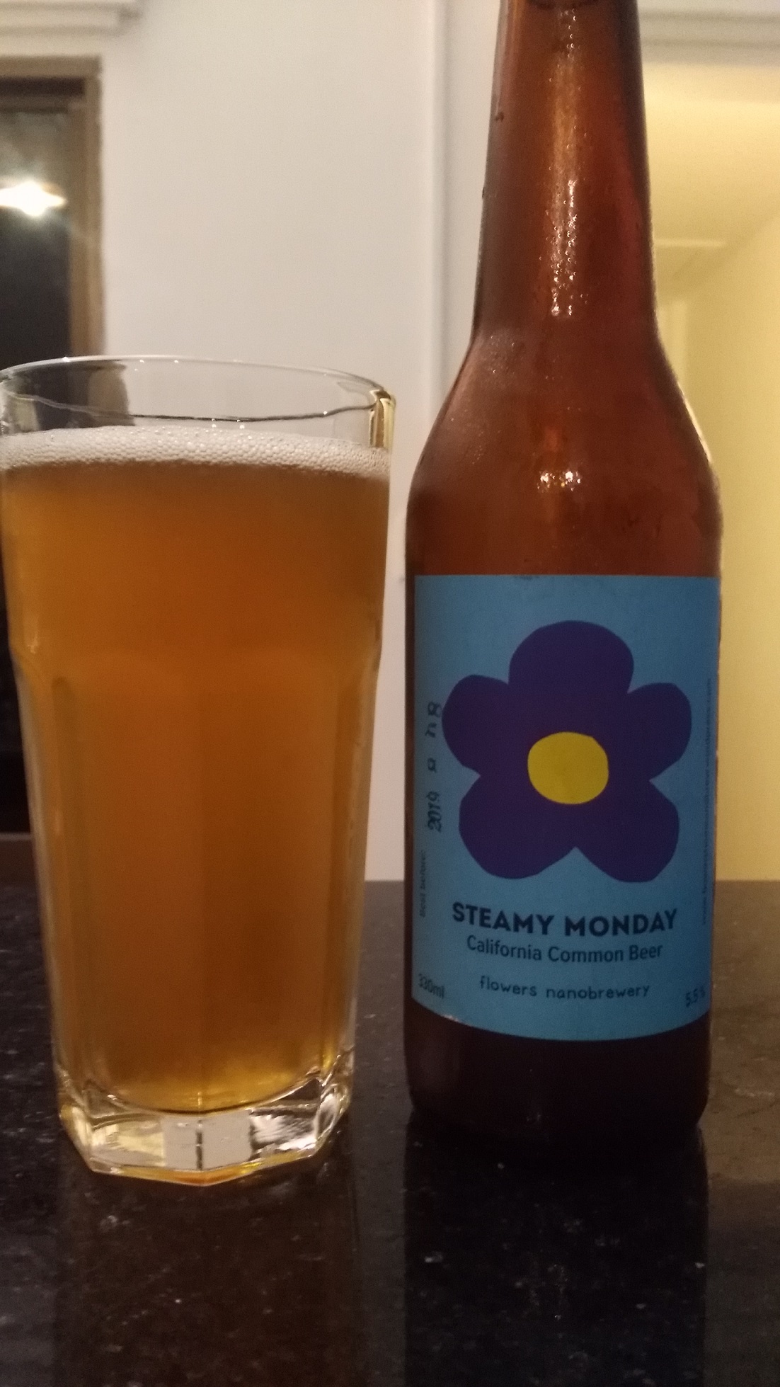 Steamy Monday - California Common Beer - Flowers Nanobrewery